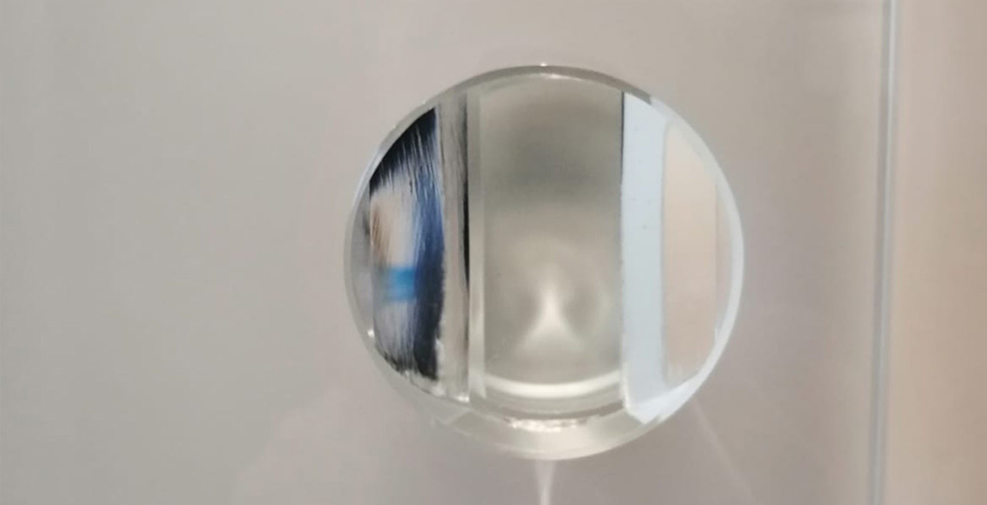 pomo di cristallo doccia ad angolo